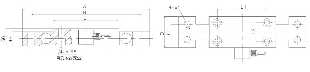 称重传感器尺寸图